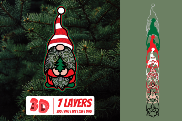 3D Christmas Gnome for Seasonal Branding