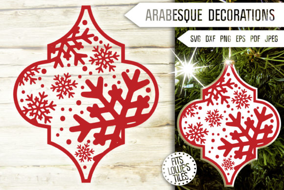 Arabesque Snowflakes Svg for Crafts