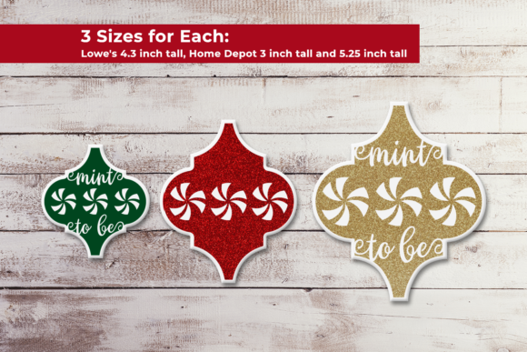 Arabesque Tile Ornament Peppermint SVG for Crafts