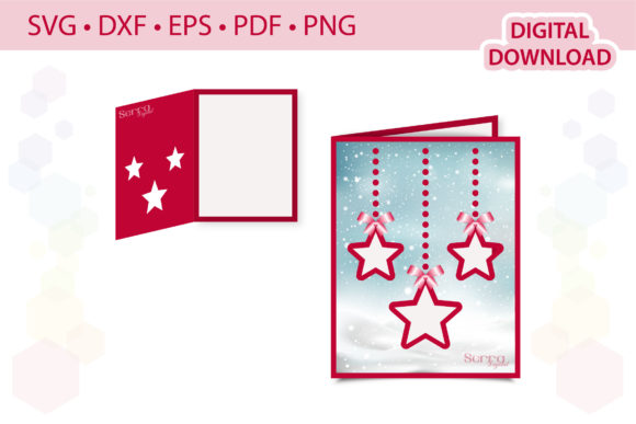 Christmas Baubles Card Template
