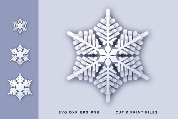 Christmas Snowflake 3D for Festive Branding