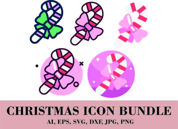 Cute Candy Cane Decoration Bundle