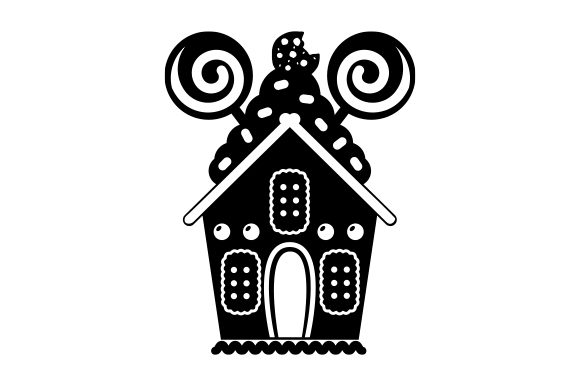 Gingerbread House - Candy Design for Crafts and Branding