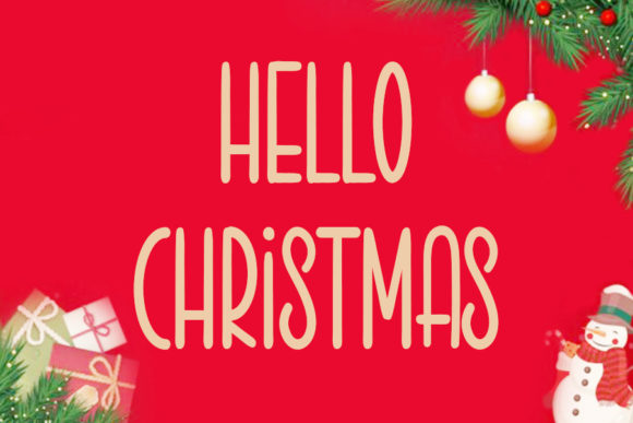 Hello Christmas Sans Serif