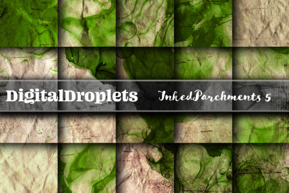 Inked Parchment Collection 5 Backgrounds