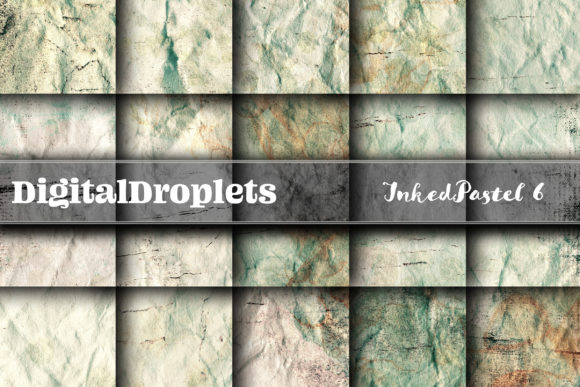 Pastel Inked Parchment 6 Backgrounds