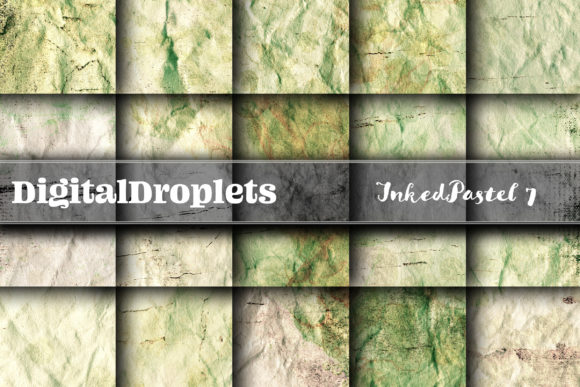 Pastel Inked Parchment 7 Backgrounds