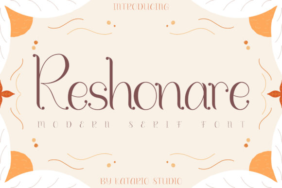 Reshonare Serif: A Modern Graphic Design Asset for Branding