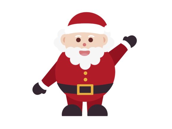 Santa Claus Icon for Festive Branding