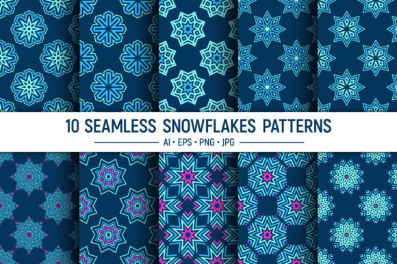Seamless Snowflake Patterns for Polished Publishing