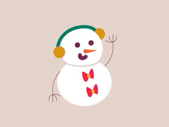 Snowman Icon for Local Business Branding